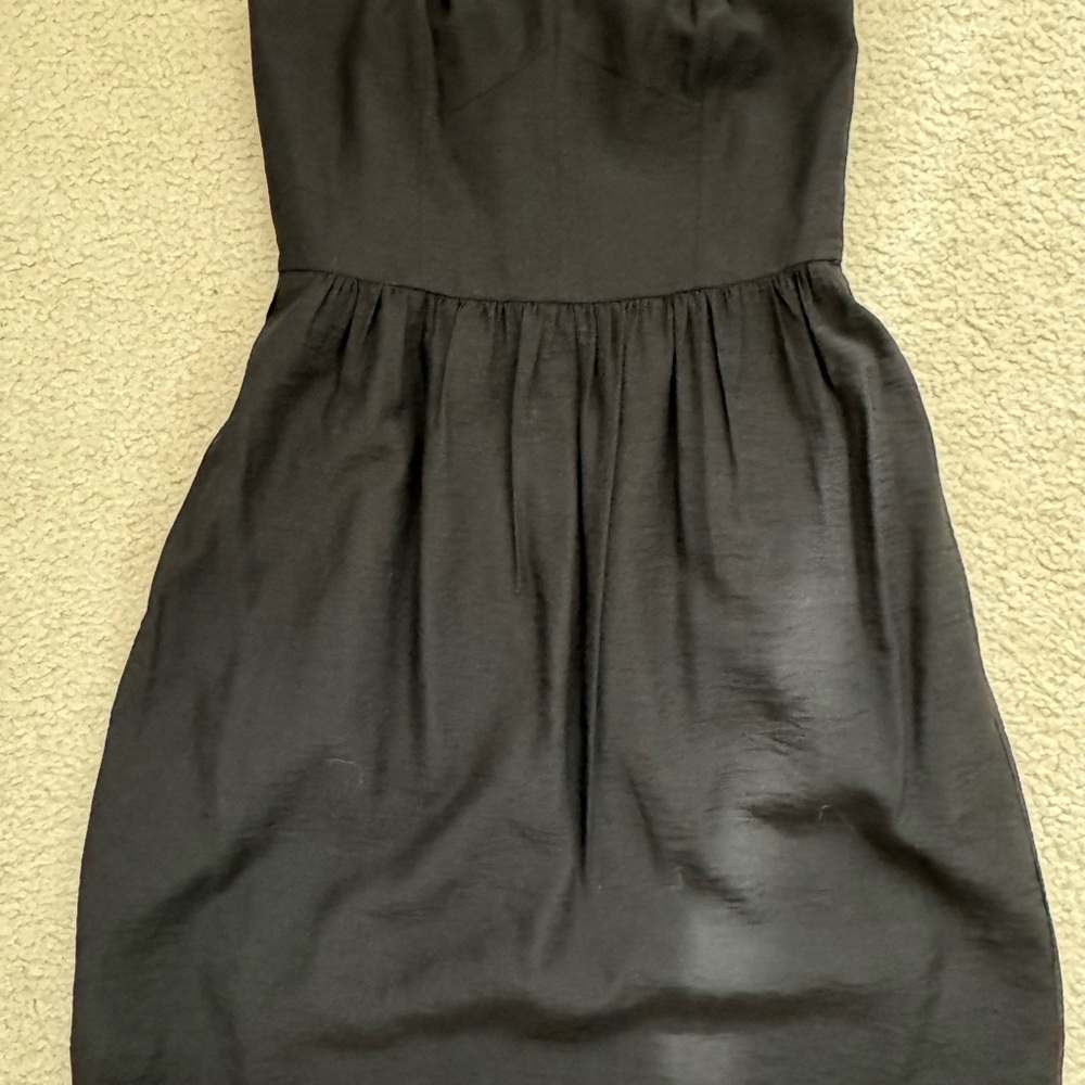 LOFT Black Strapless Dress